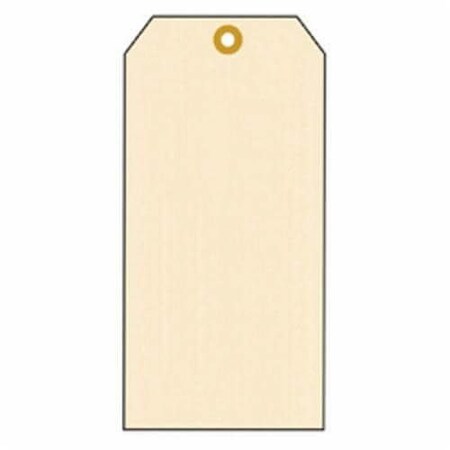 Accuform Blank Tag, 238 in Width, 434 in Height, 13 PT Cardstock, Manila, 316 in Hole TBB115P